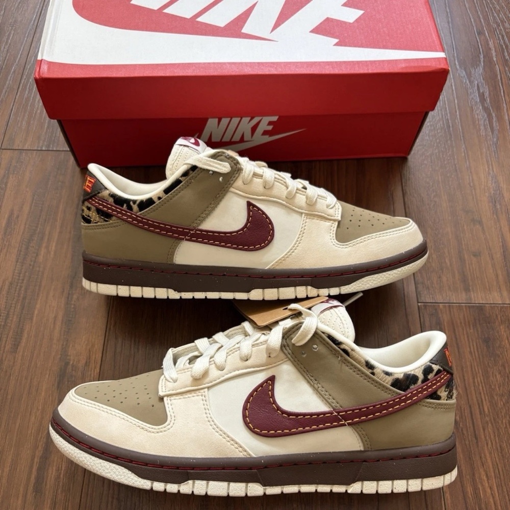 🐆 Nike Dunk Low Khaki Cheetah Print 🐆